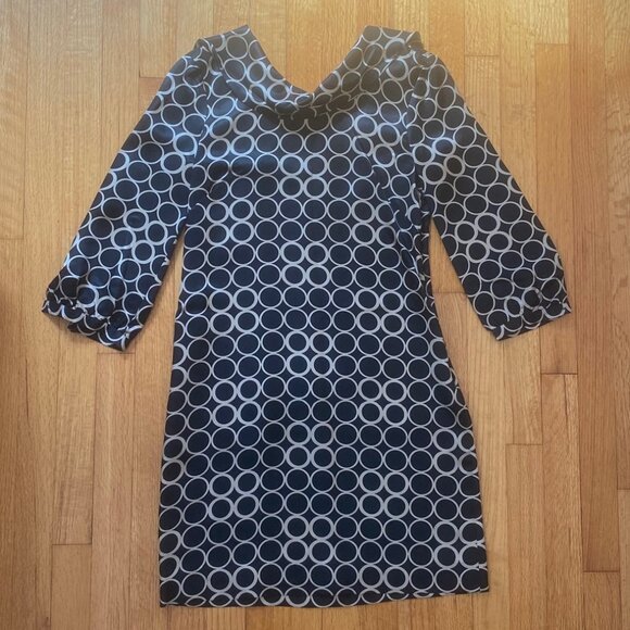 J.Crew 100% Silk Patterned Mini Dress - Picture 1 of 12